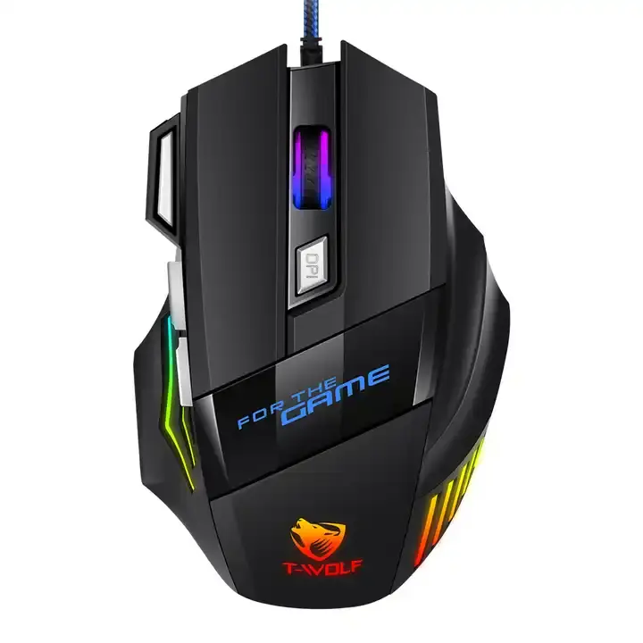 Mouse Gamer RGB x7 velocidad con cable